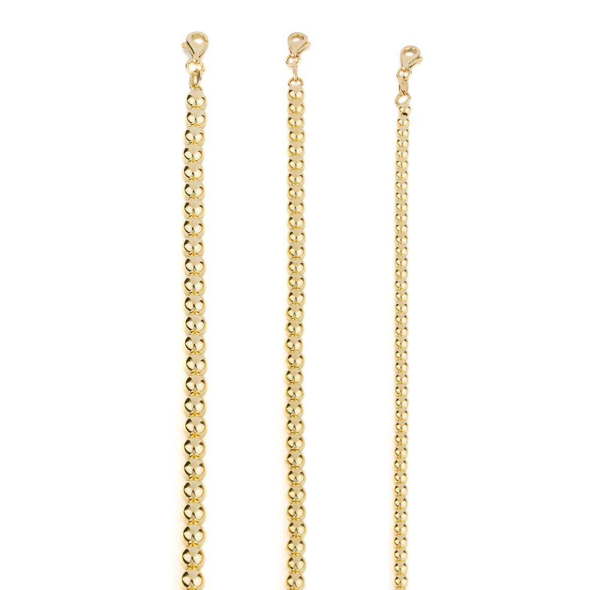 18K Gold Ball Bracelet