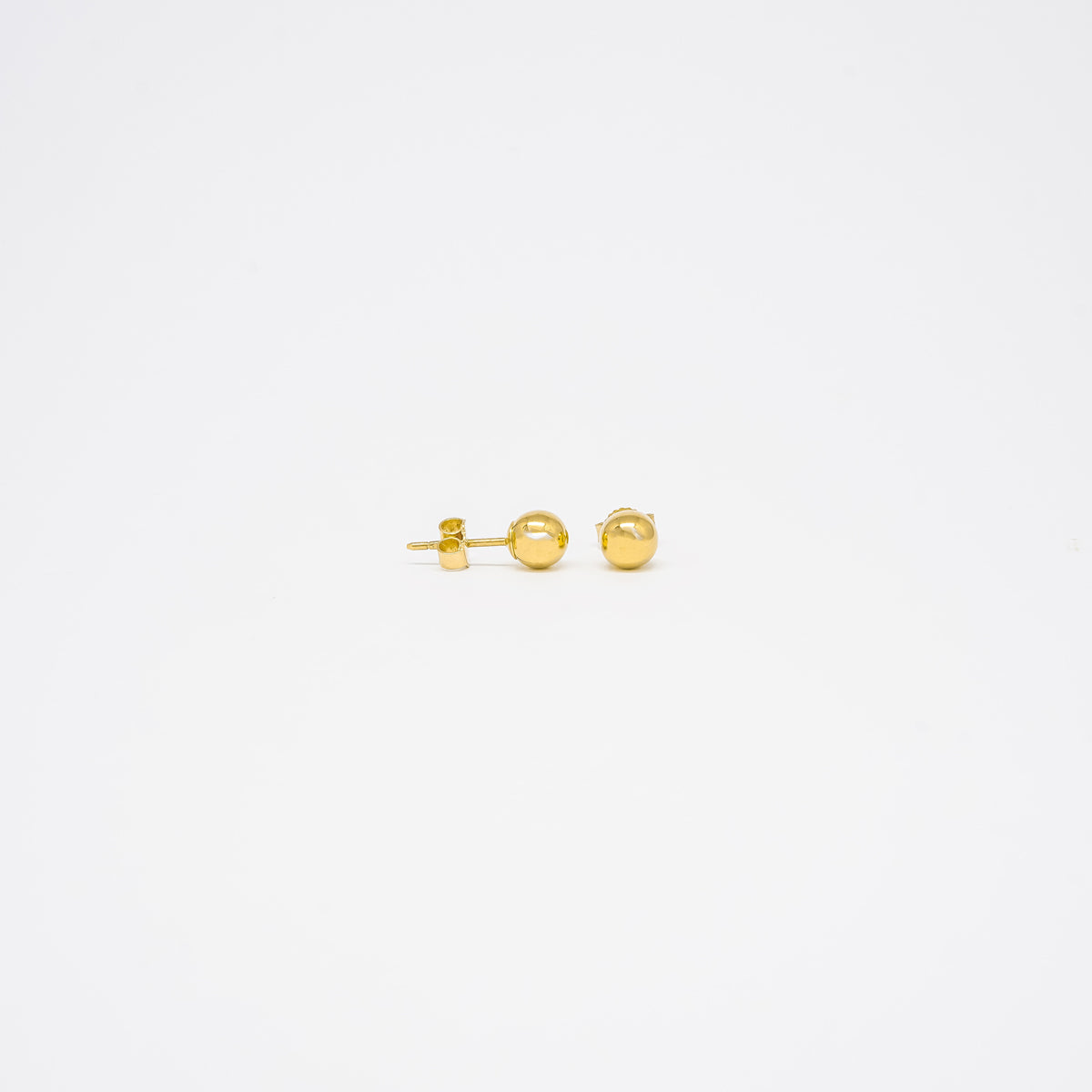 18K Yellow Gold Ball Studs