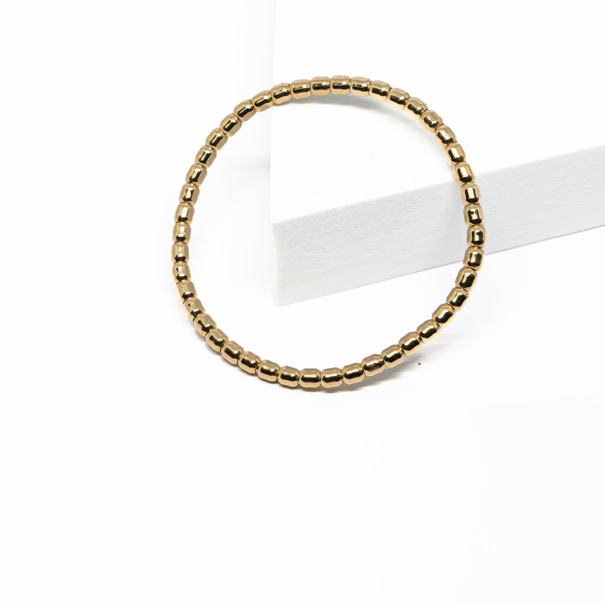 18K Gold Elastic Tube Bracelet