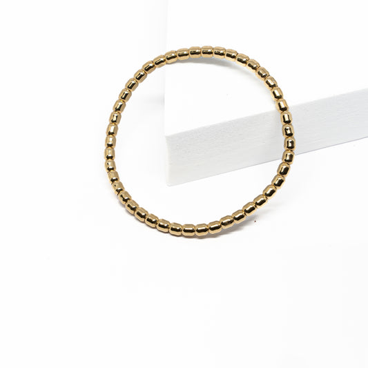 18K Gold Elastic Tube Bracelet