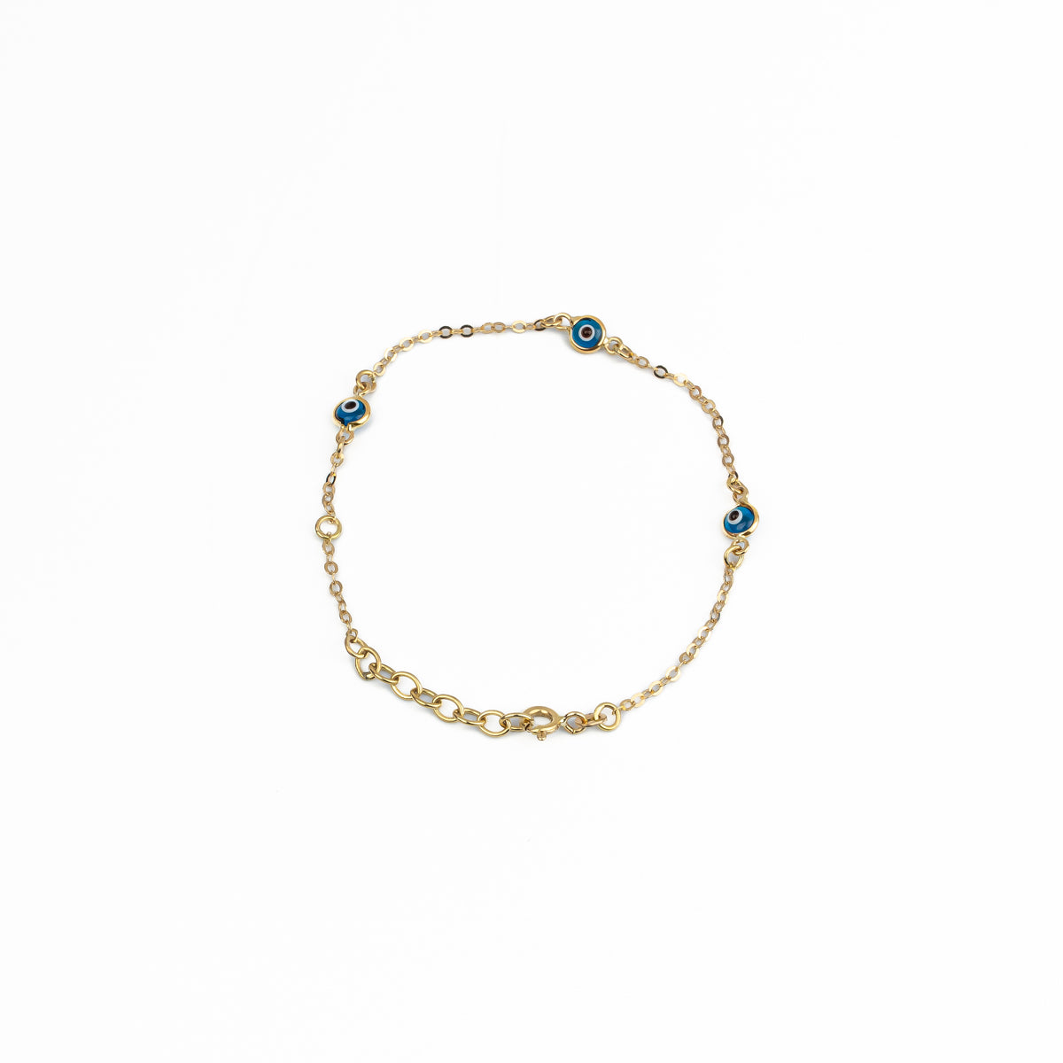 18K Gold Evil Eye Bracelet