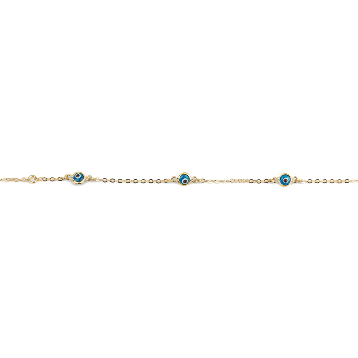 18K Gold Evil Eye Bracelet