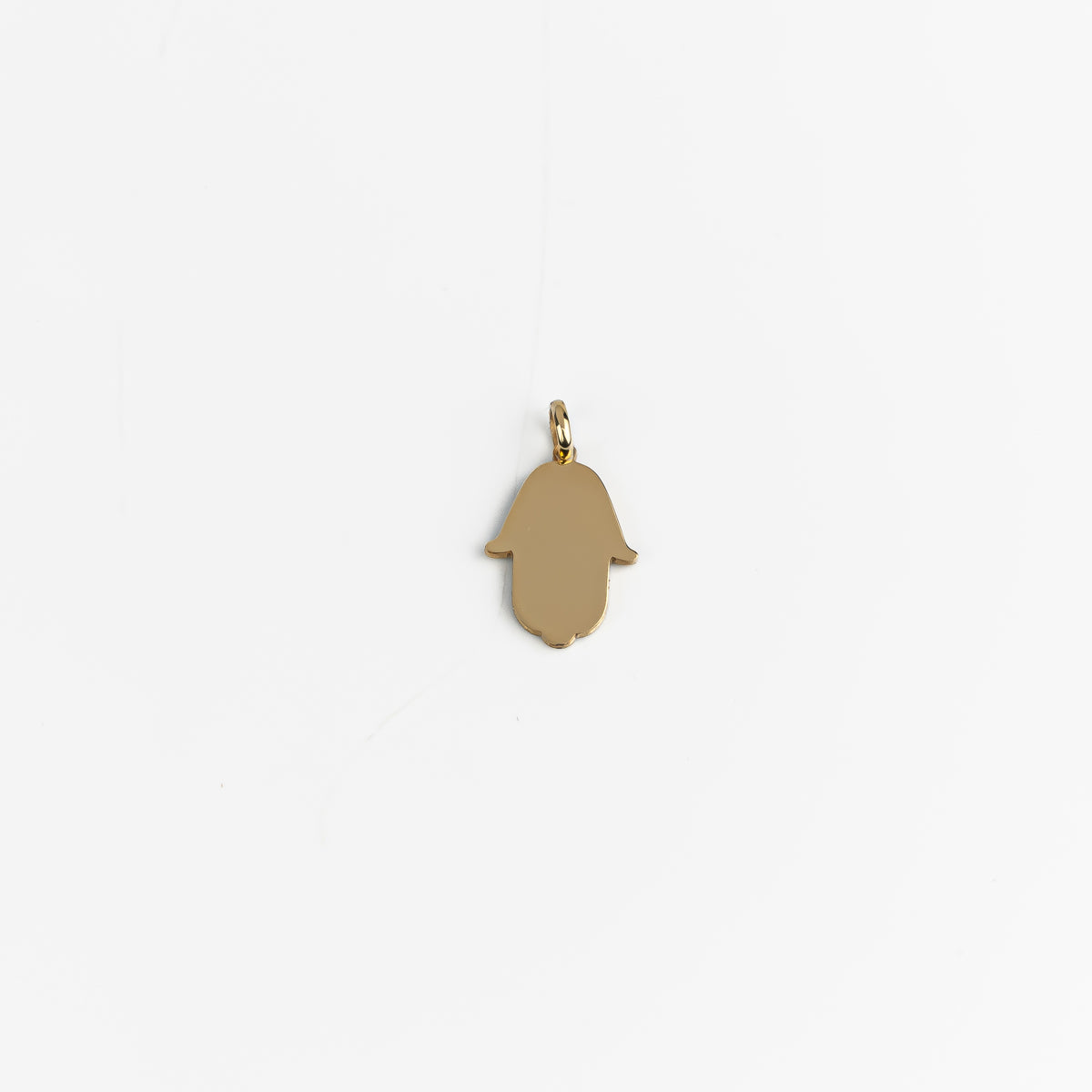 18K Gold Mother of Pearl Hamsa Hand