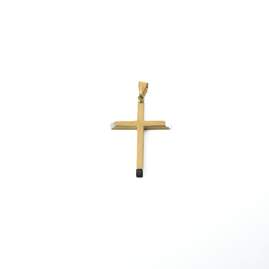 18K Gold Hollow Cross