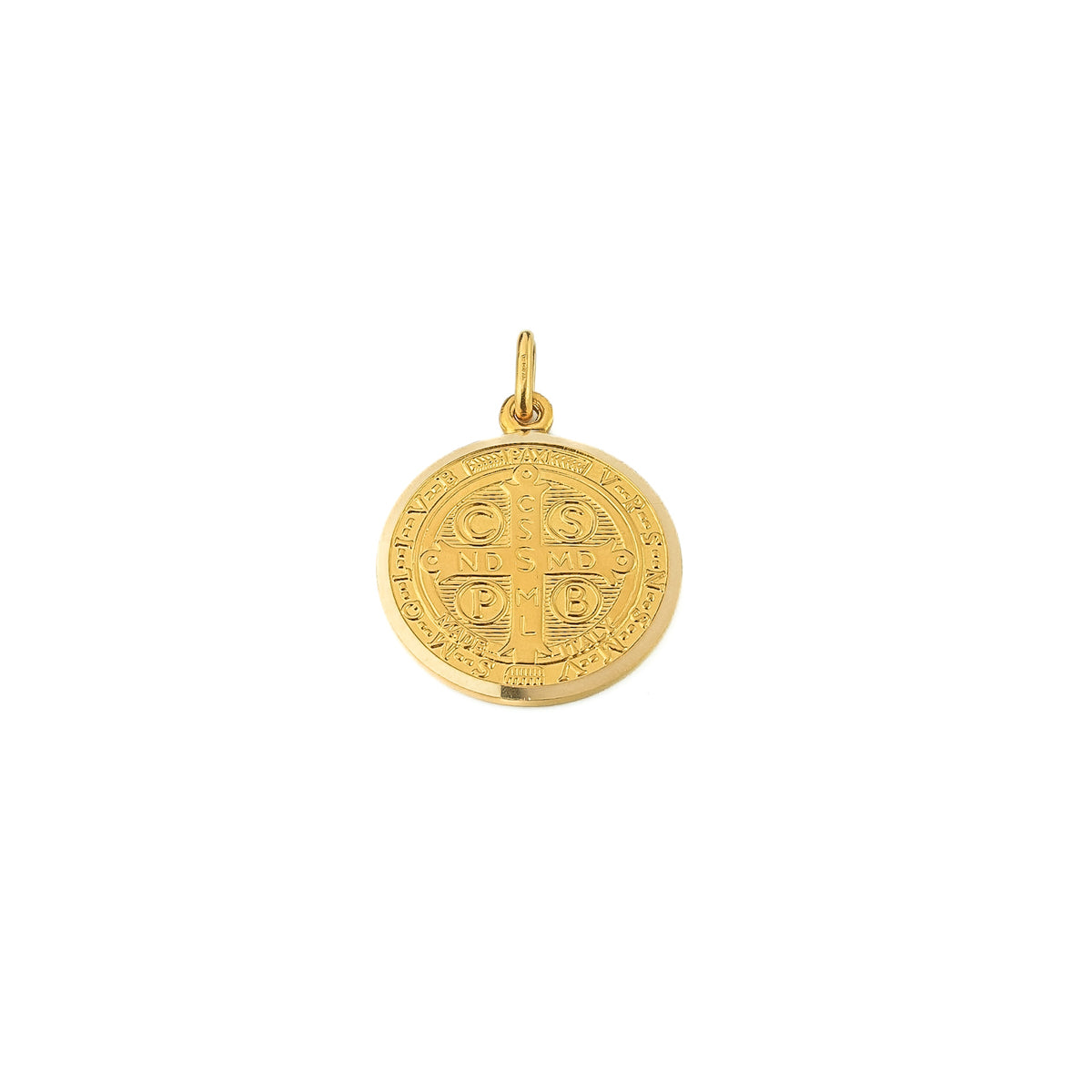 18K Gold Small Saint Benedict Medal