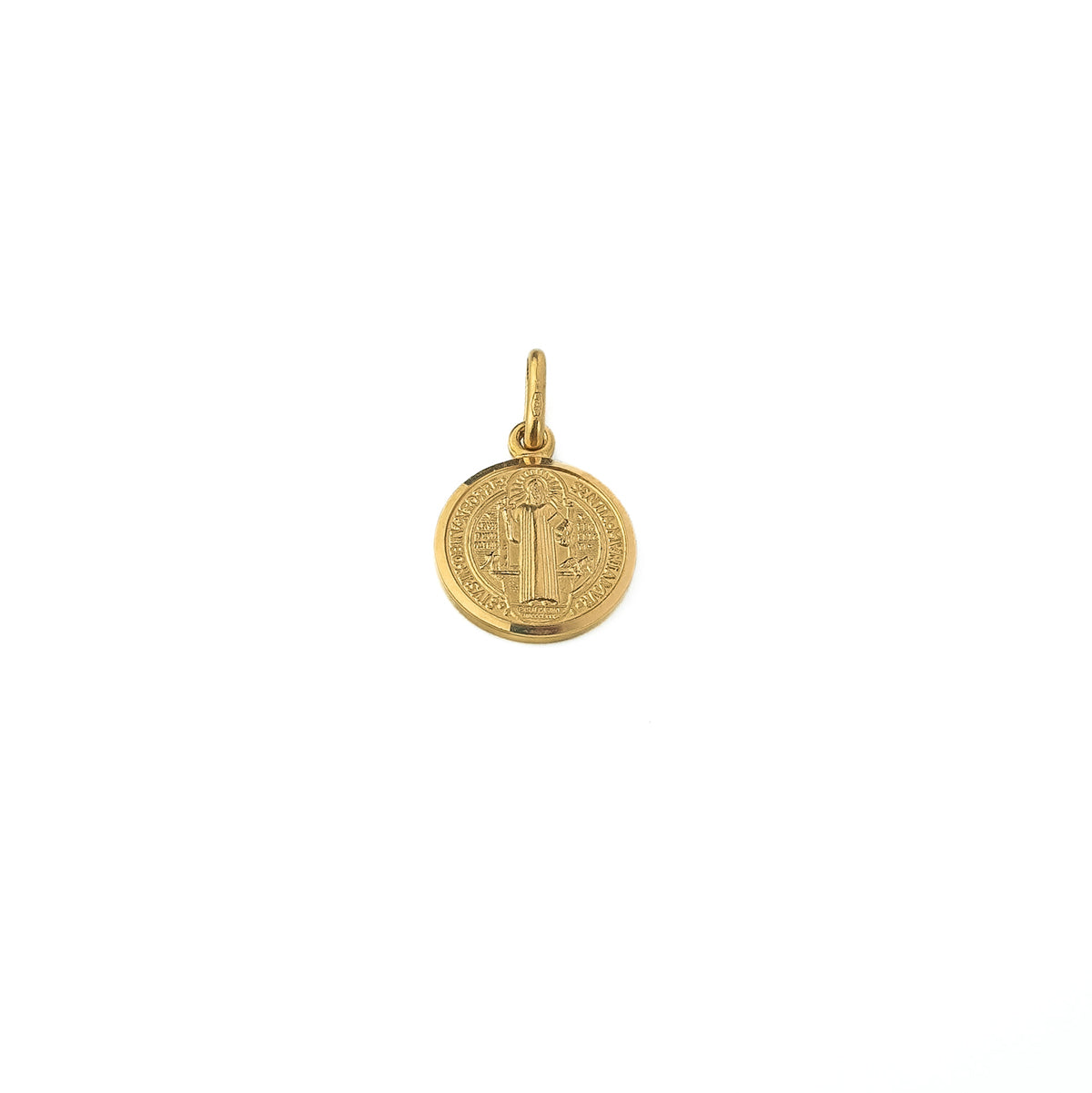 18K Gold Medium Saint Benedict Medal