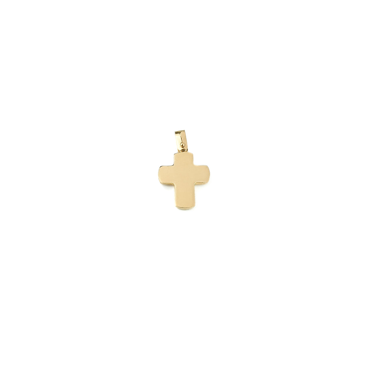 18K Gold Mother of Pearl Cross