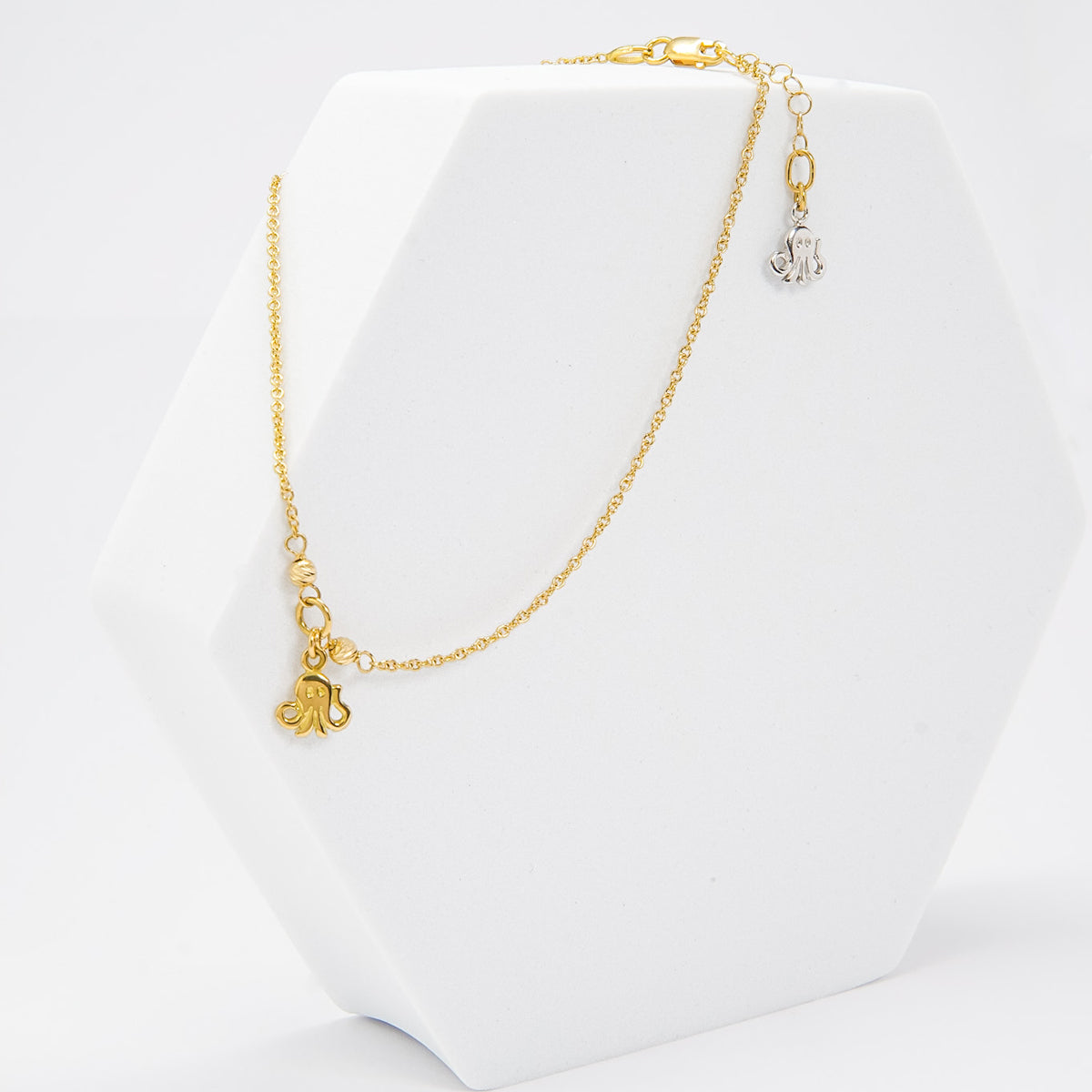 18K Gold Octopus Anklet