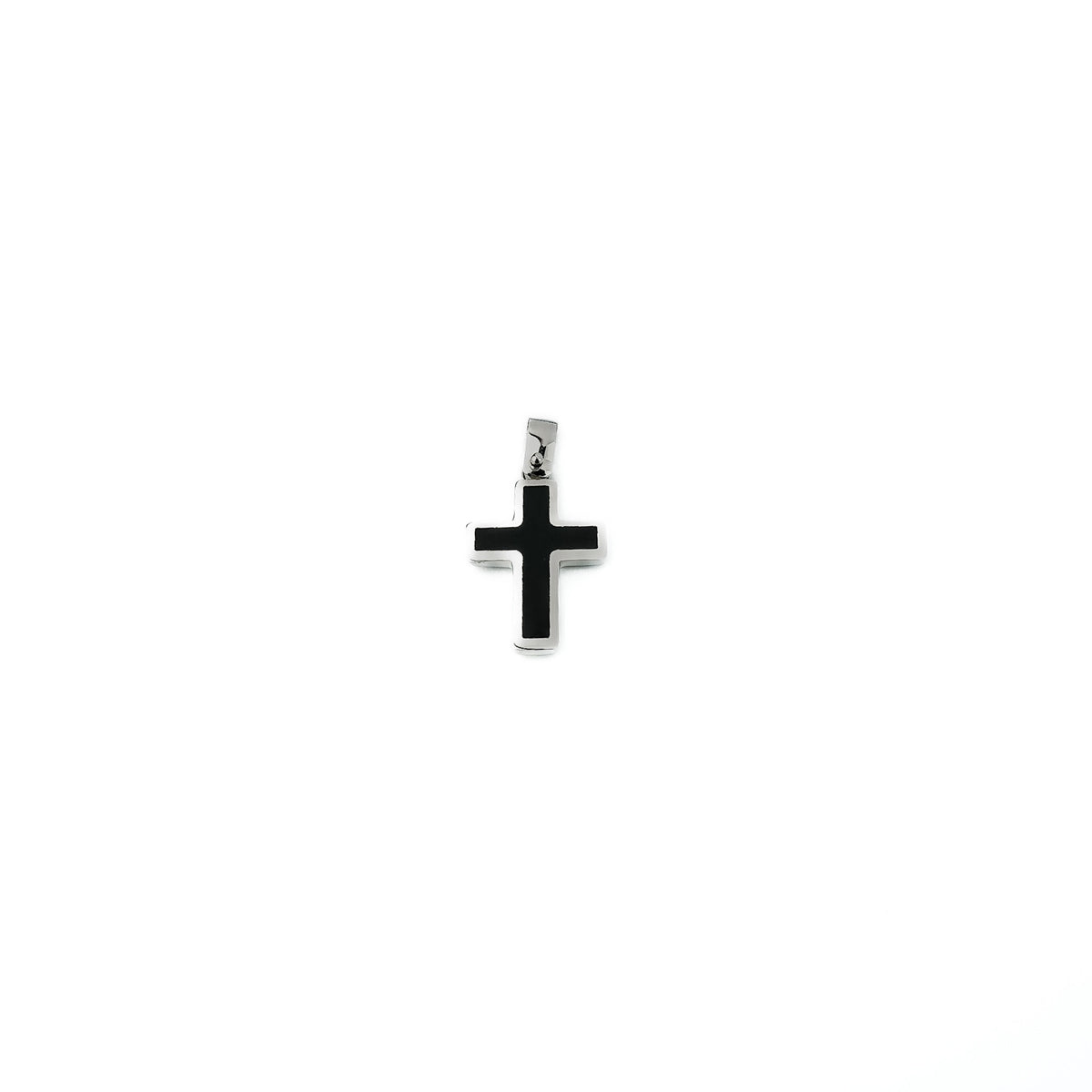 18K Gold Reversible Black Cross