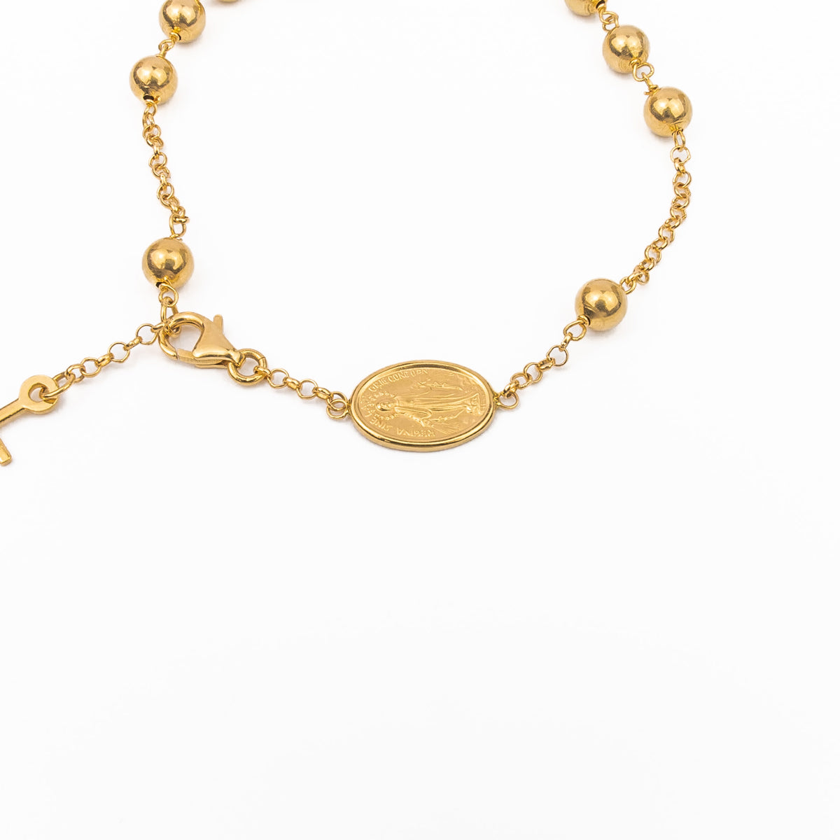 18K Gold Rosary Bracelet