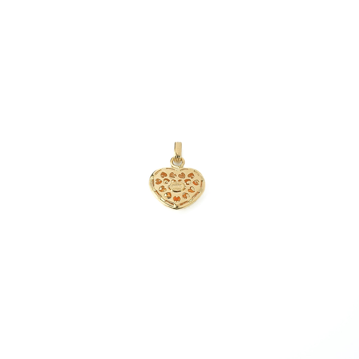 18K Gold Satin Heart