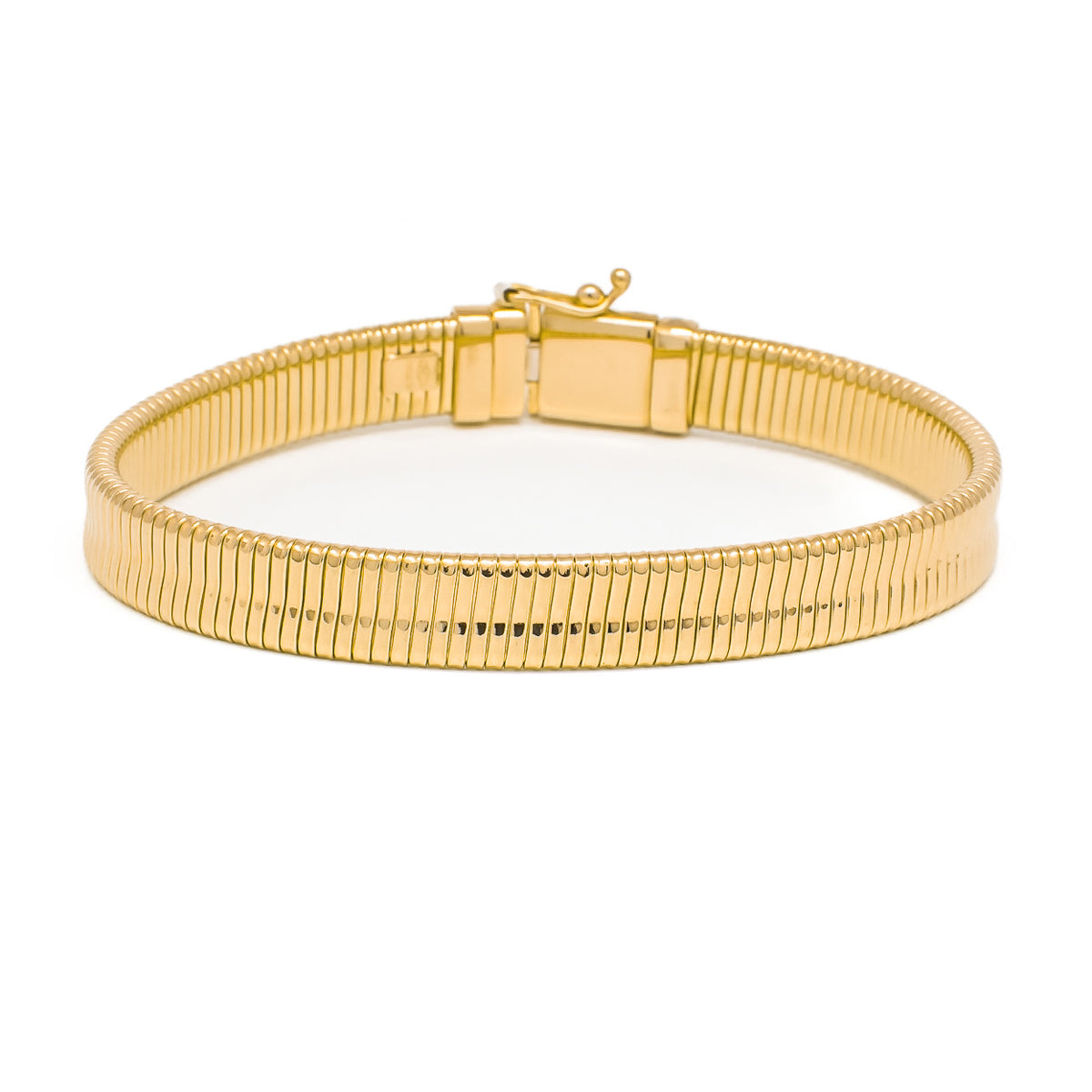 18K Gold Snake Style Bangle