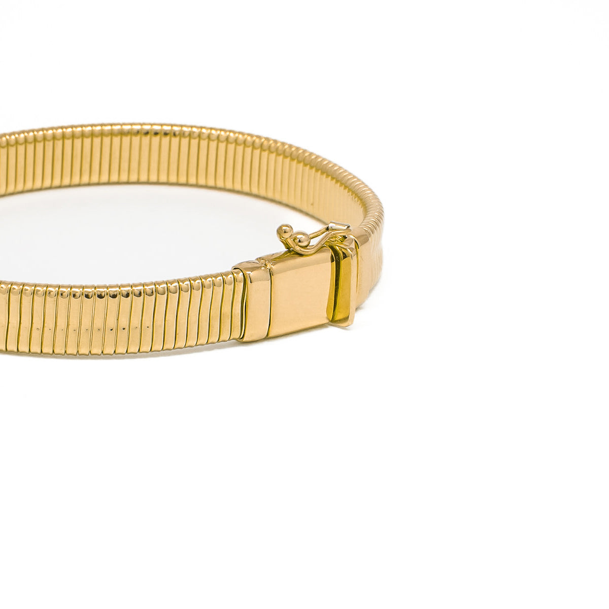 18K Gold Snake Style Bangle