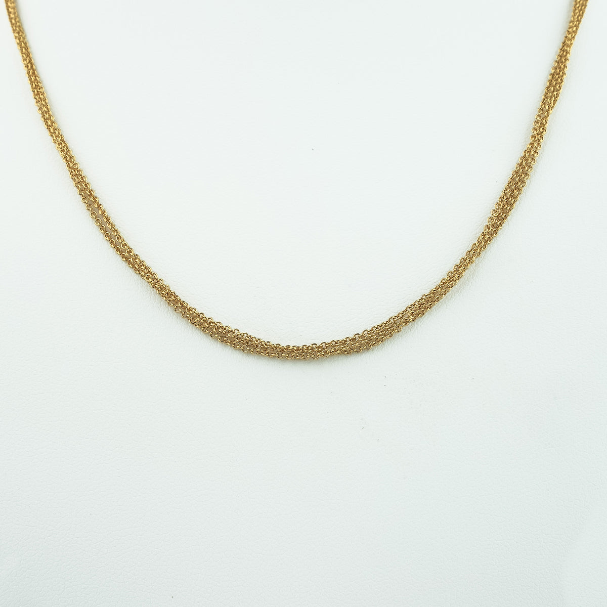 18K Gold Triple Cable Chain