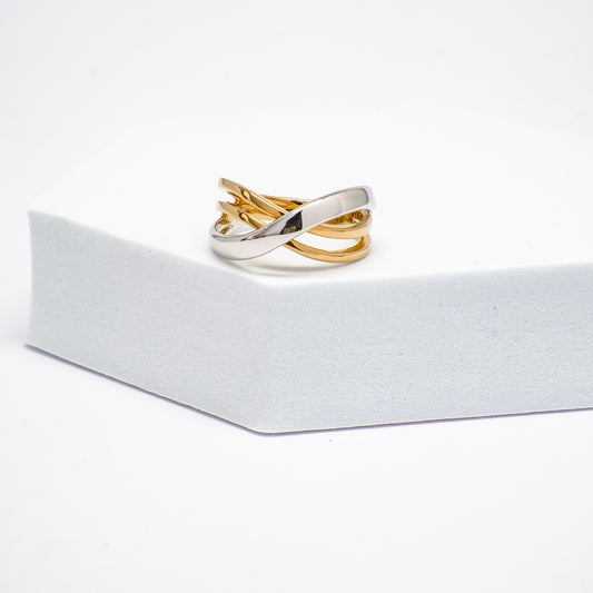 18K Gold Two-Tone Ring