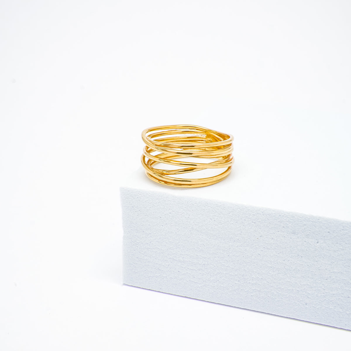 18K Yellow Gold Wire Ring