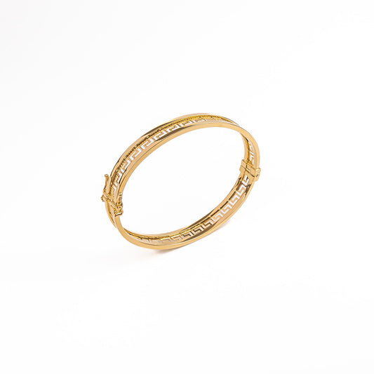 18k Gold Versage Style Bangle