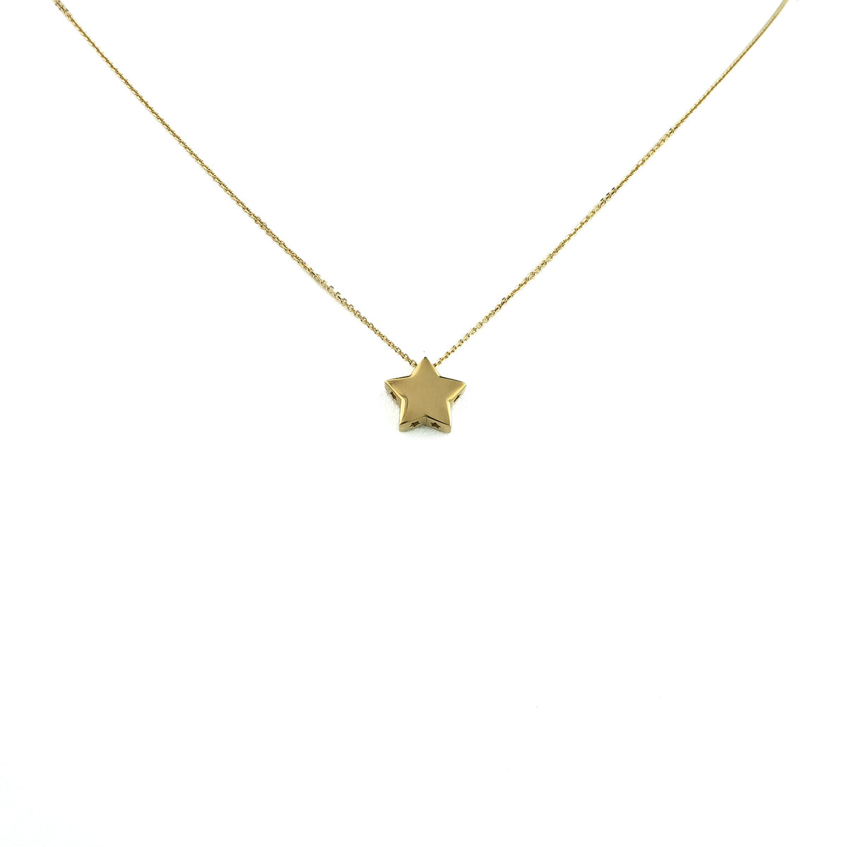 18K Gold Star Necklace