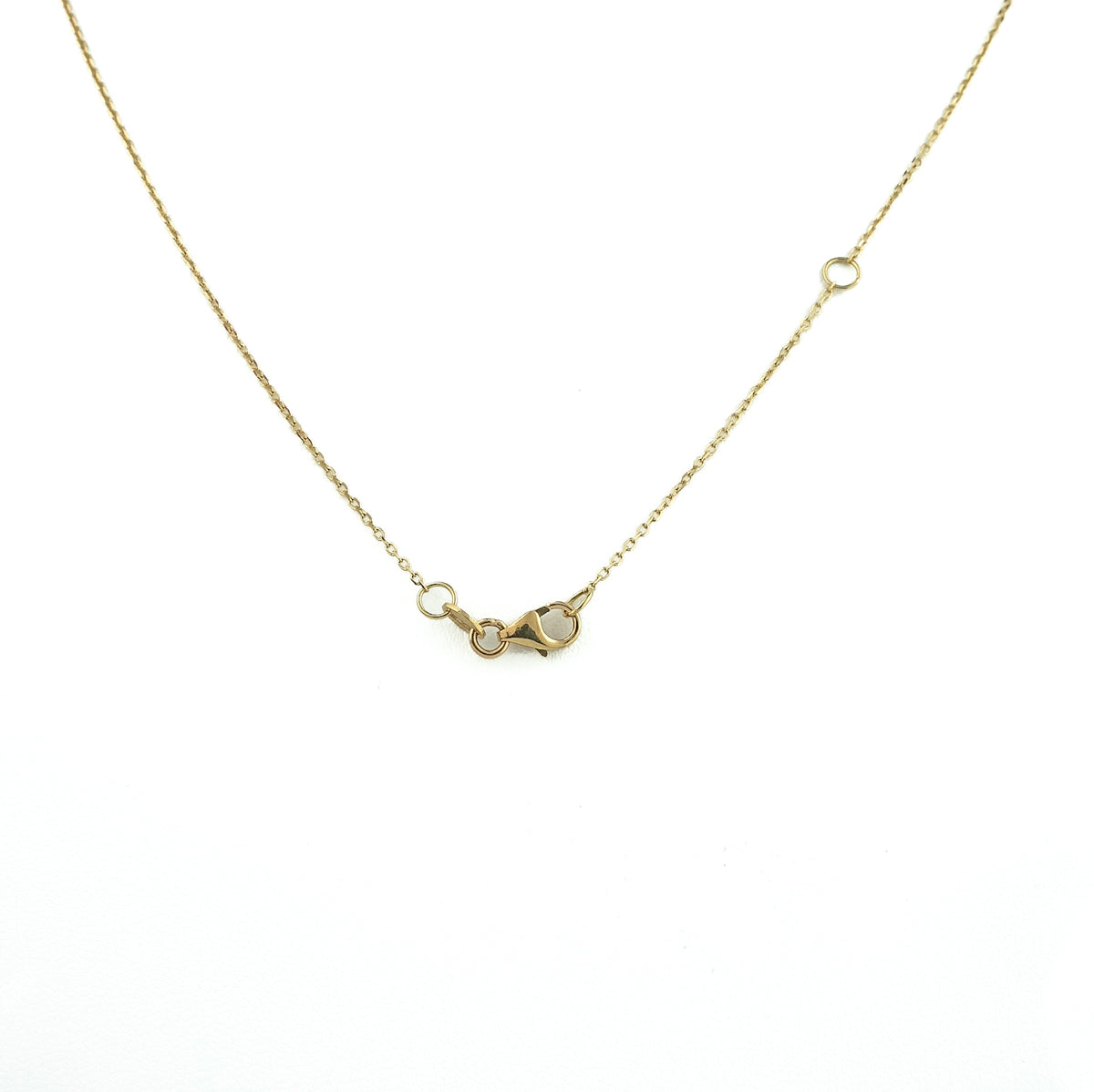 18K Gold Moon and Star Necklace