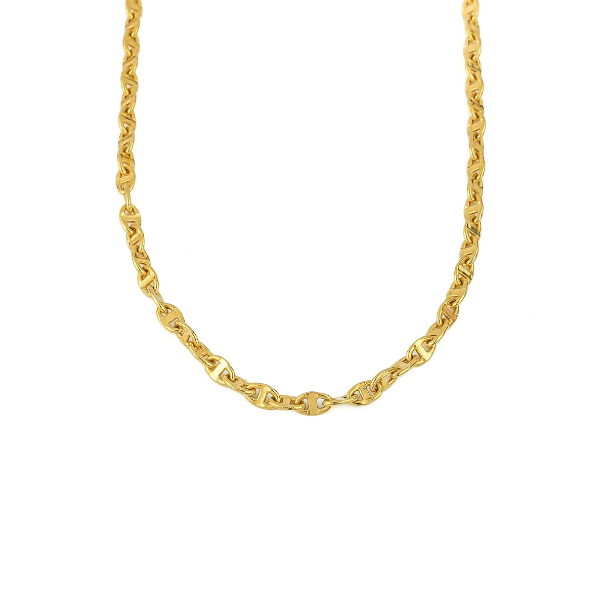 18K Gold Anchor Chain